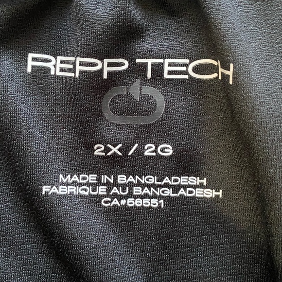 Repp Tech Mens Black/Grey Elastic Drawstring Waist 2X Active Golf Shorts - Picture 11 of 12